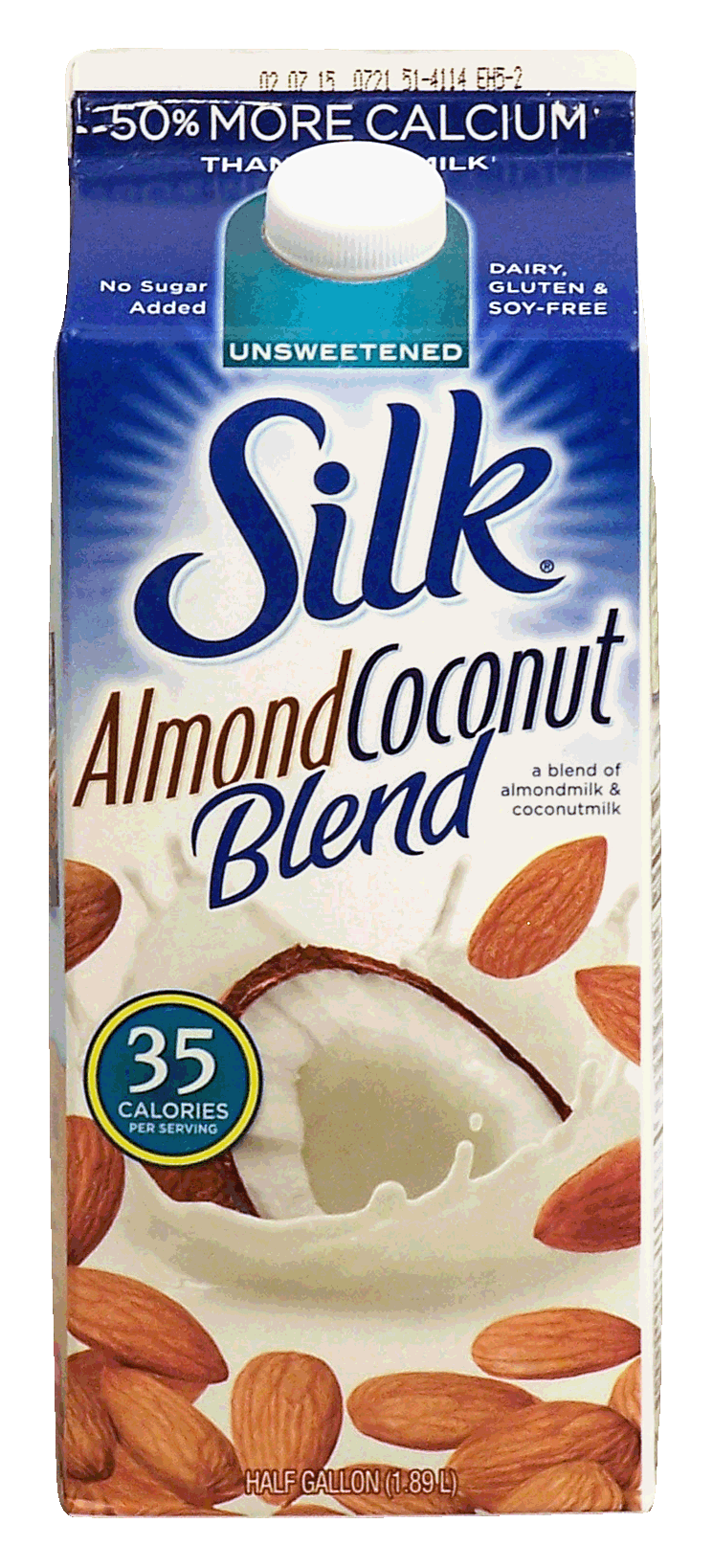 Silk Almond Coconut Blend unsweetened blend of almond milk & coconut milk, dairy, gluten & soy-free Full-Size Picture